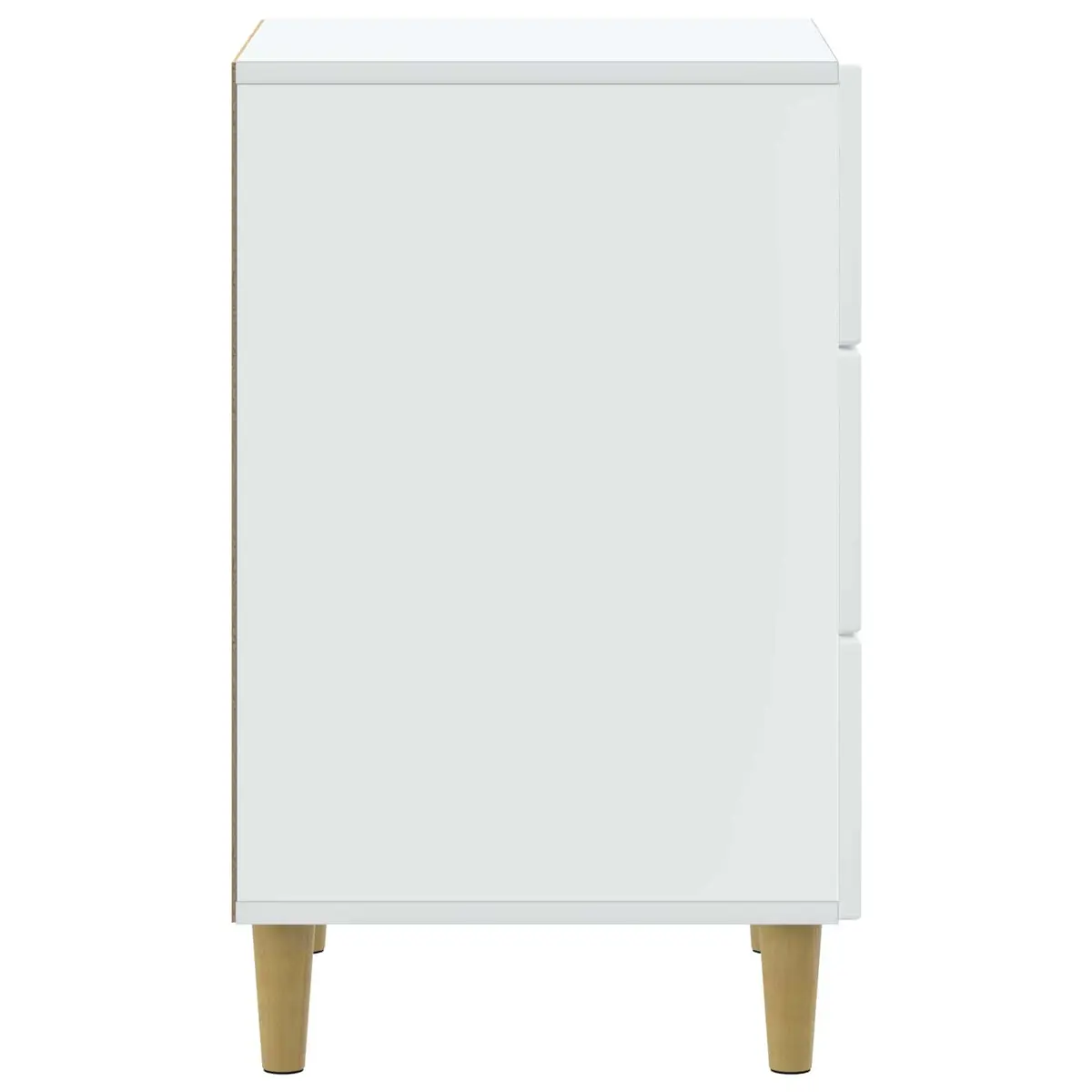 Bedside Cabinet White Bedroom Nightstand Side Table 43 x 41 x 66.5 cm