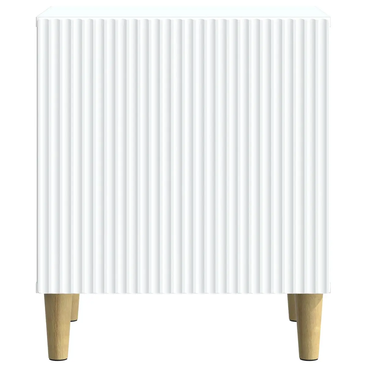 43 x 34.5 x 50 cm White Engineered Wood Nightstand