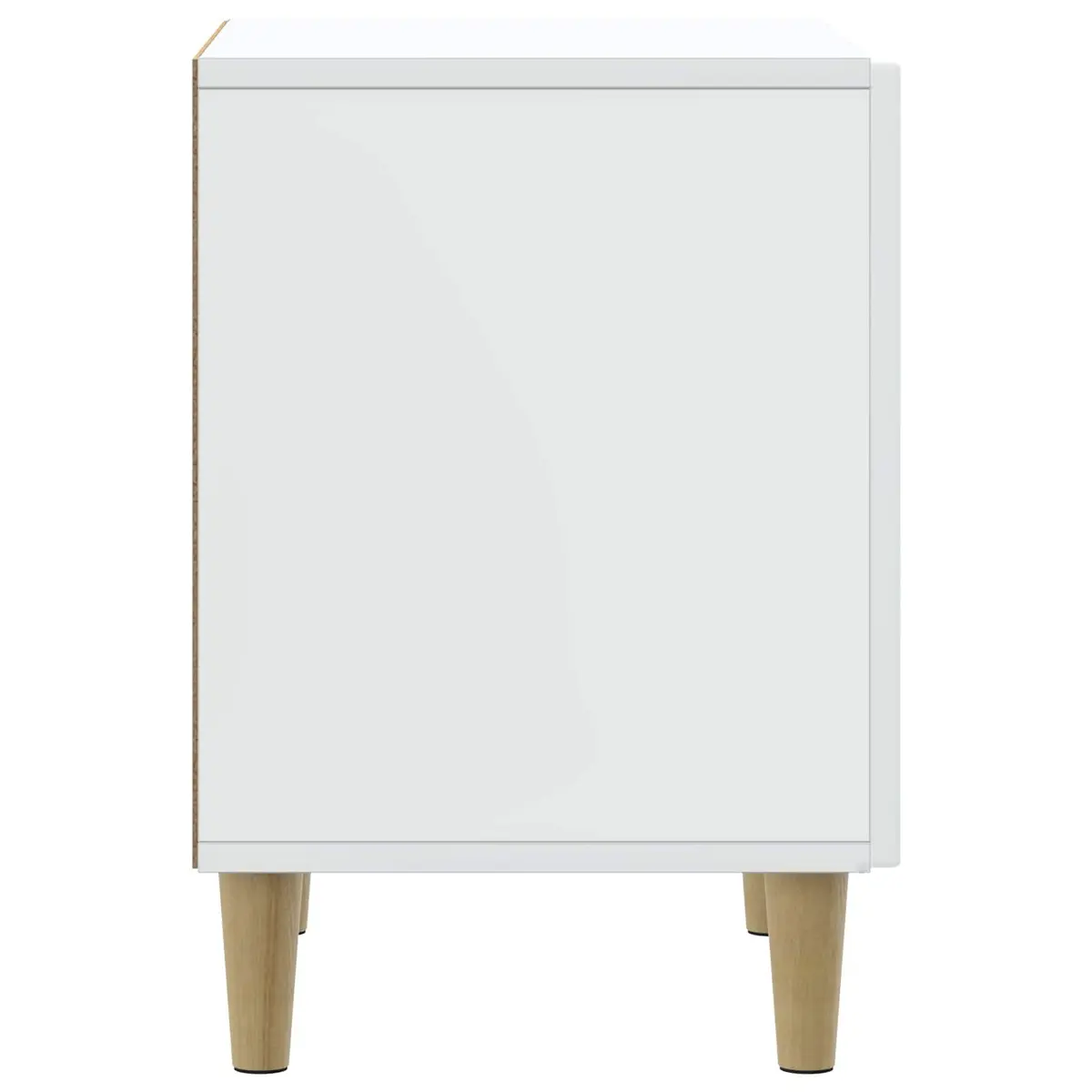 43 x 34.5 x 50 cm White Engineered Wood Nightstand