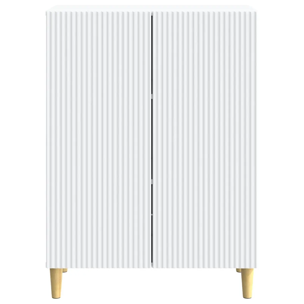 White Storage Cabinet 66cm Wide x 90cm Tall, Engineered Wood