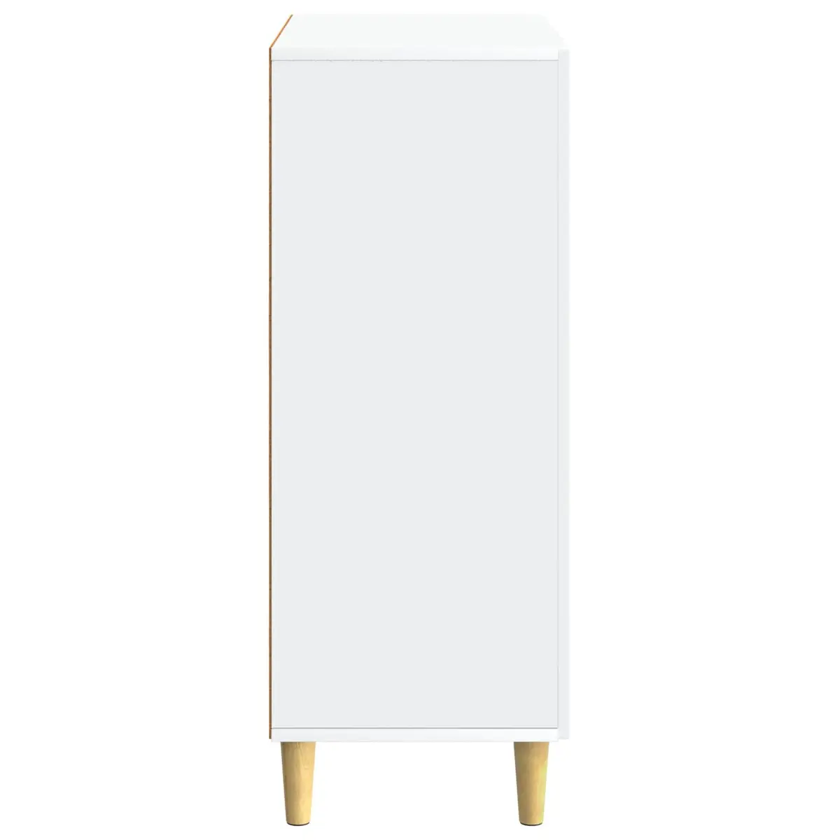 White Storage Cabinet 66cm Wide x 90cm Tall, Engineered Wood