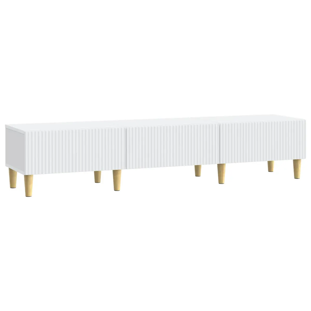 TV Cabinet with Drawer for Living Room White 147 x 34.5 x 30 cm