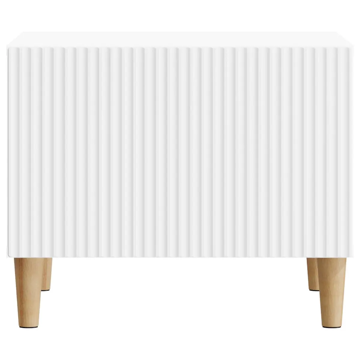 Coffee Table with Drawer Open Shelf Storage Living Room Accent White