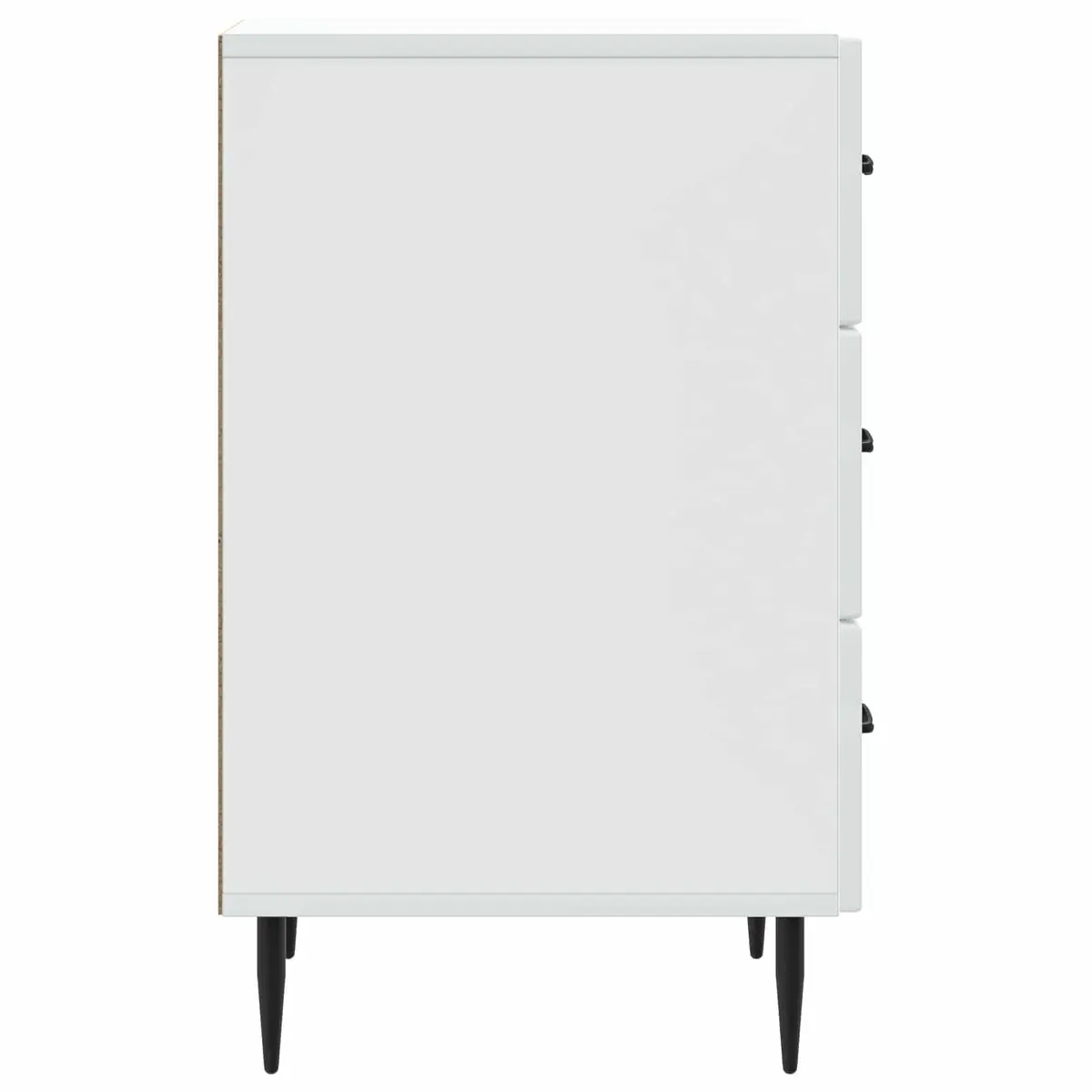 Bedside Cabinet White Nightstand with Drawer Storage Bedroom 43 x 41 x 66.5 cm