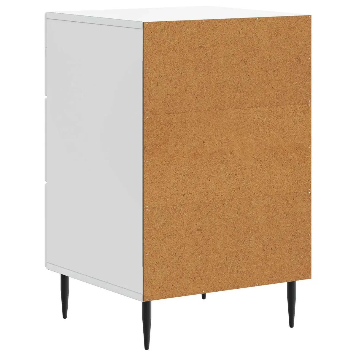Bedside Cabinet White Nightstand with Drawer Storage Bedroom 43 x 41 x 66.5 cm