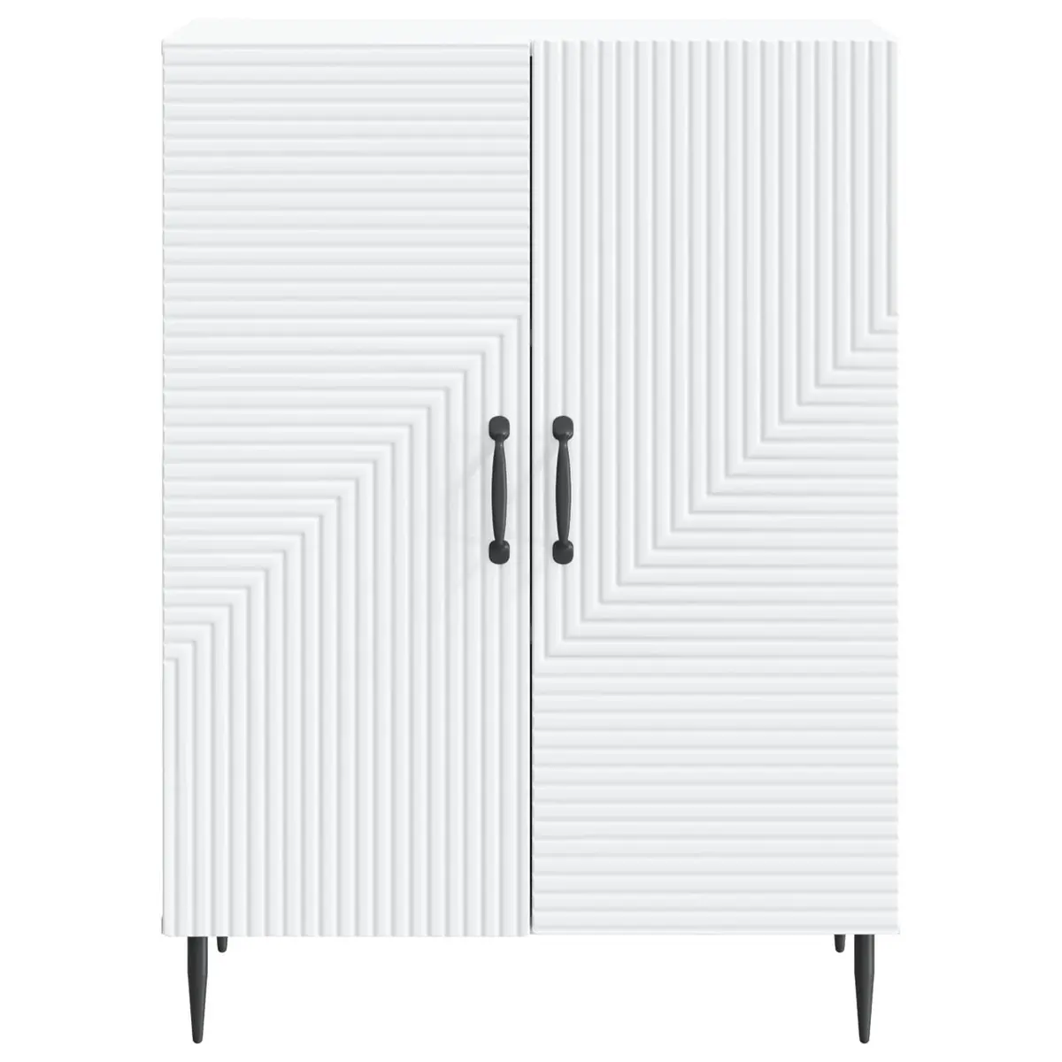 Sideboard White Modern Storage Cabinet Living Room Dining 66 x 34.5 x 89.5 cm
