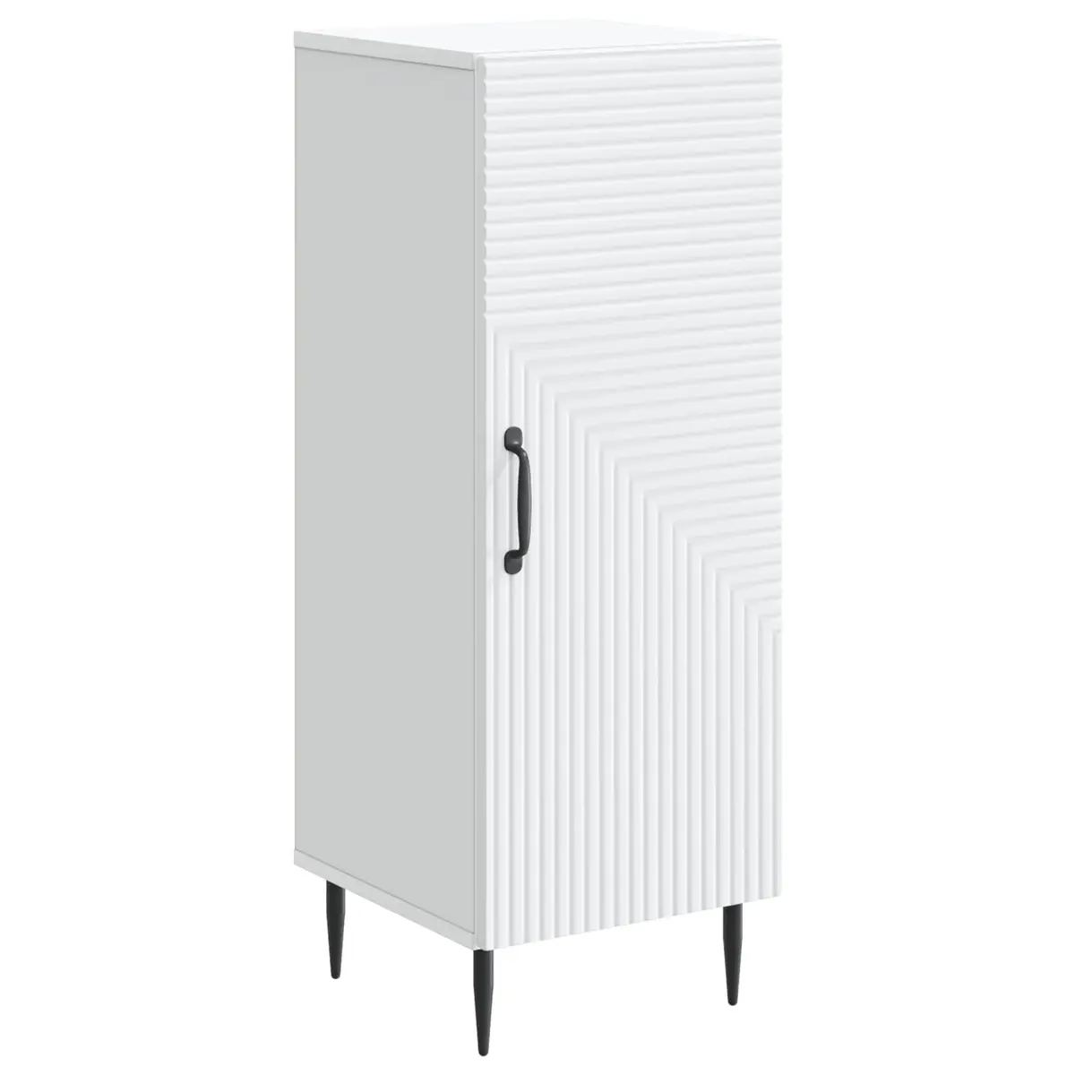 White Sideboard Storage Cabinet for Living Room 33 x 34.5 x 89.5 cm