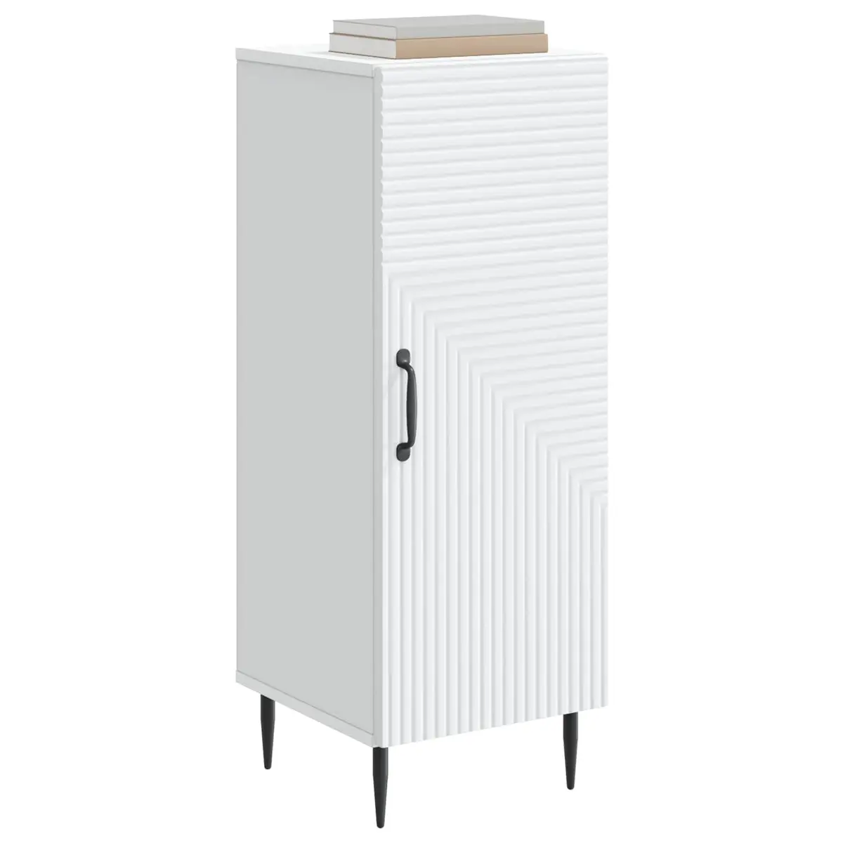 White Sideboard Storage Cabinet for Living Room 33 x 34.5 x 89.5 cm