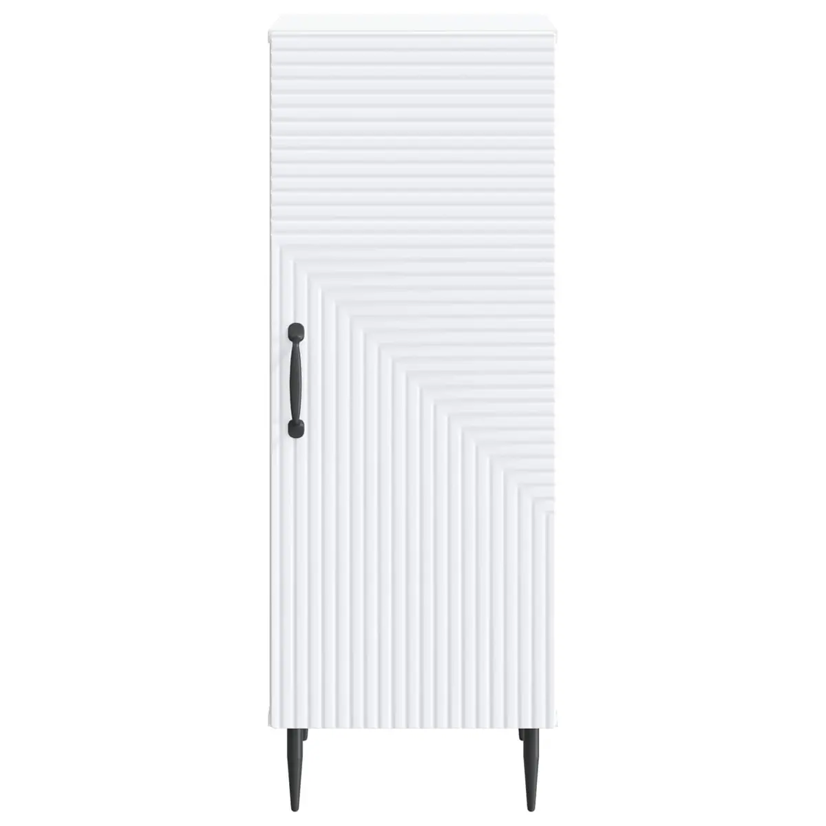 White Sideboard Storage Cabinet for Living Room 33 x 34.5 x 89.5 cm