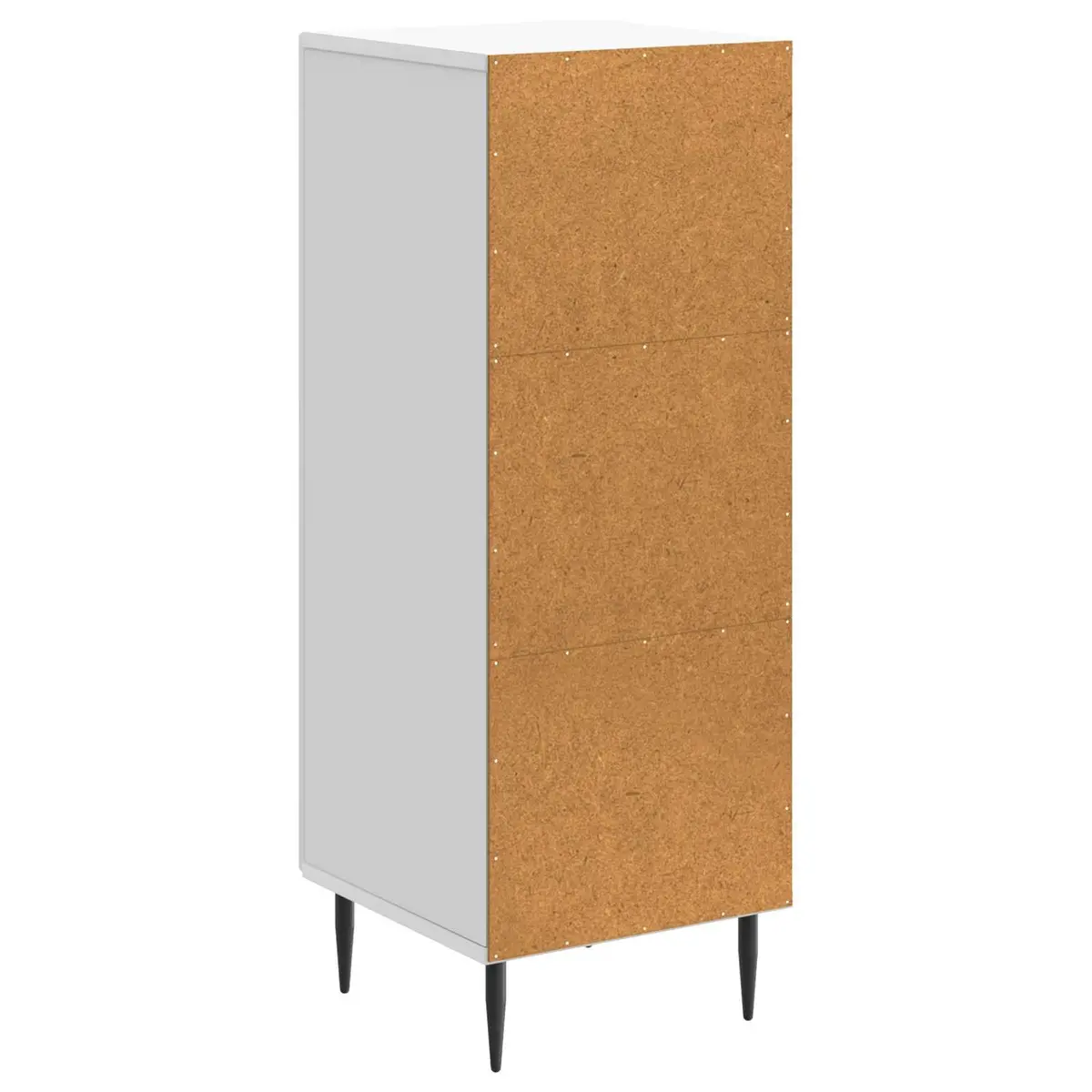 White Sideboard Storage Cabinet for Living Room 33 x 34.5 x 89.5 cm