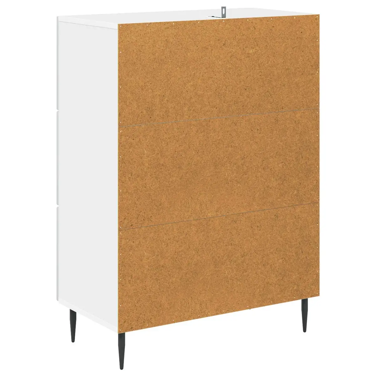 Drawer Cabinet White Living Room Bedroom 66 x 34.5 x 89.5 cm Storage Furniture Engineered Wood