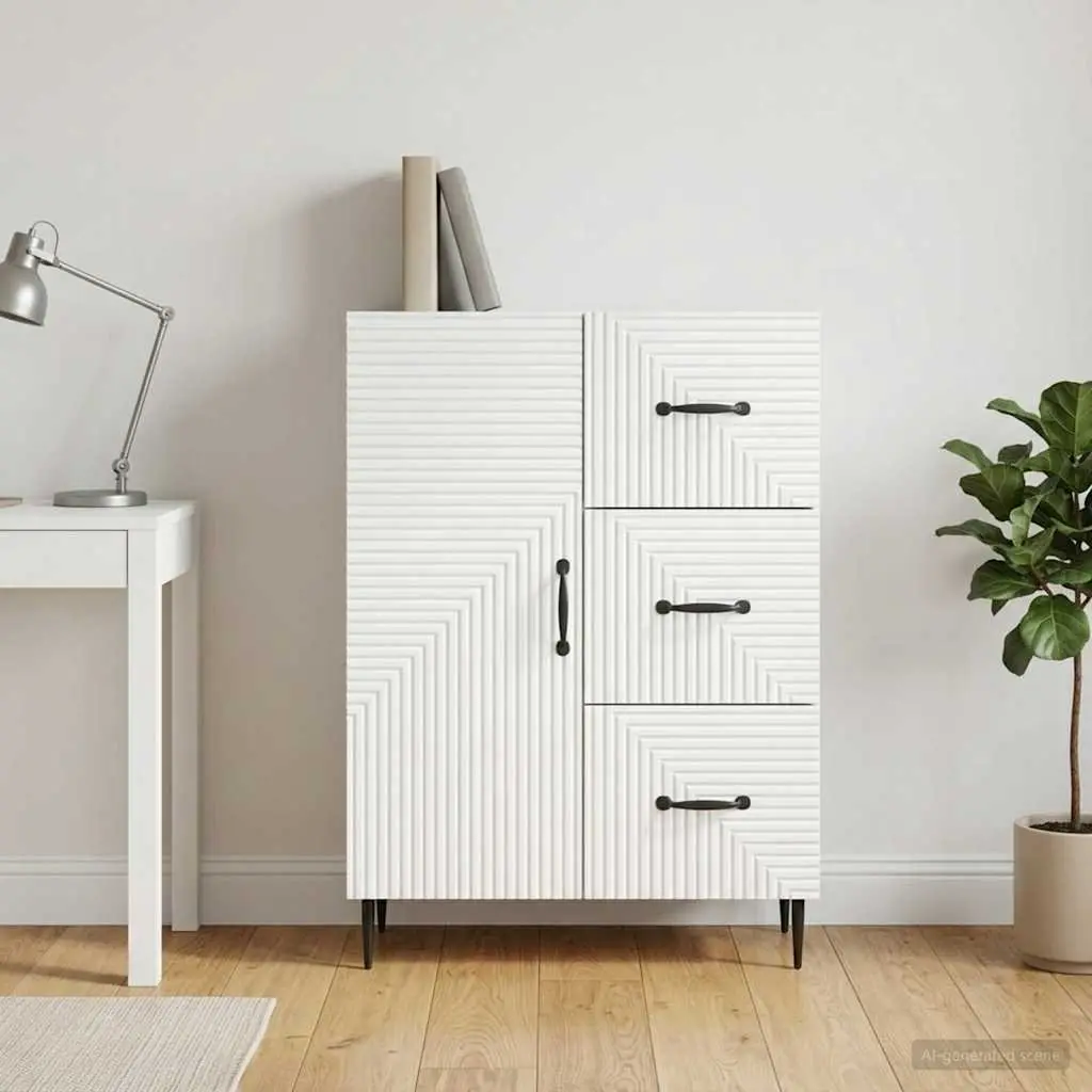 White Sideboard with Storage