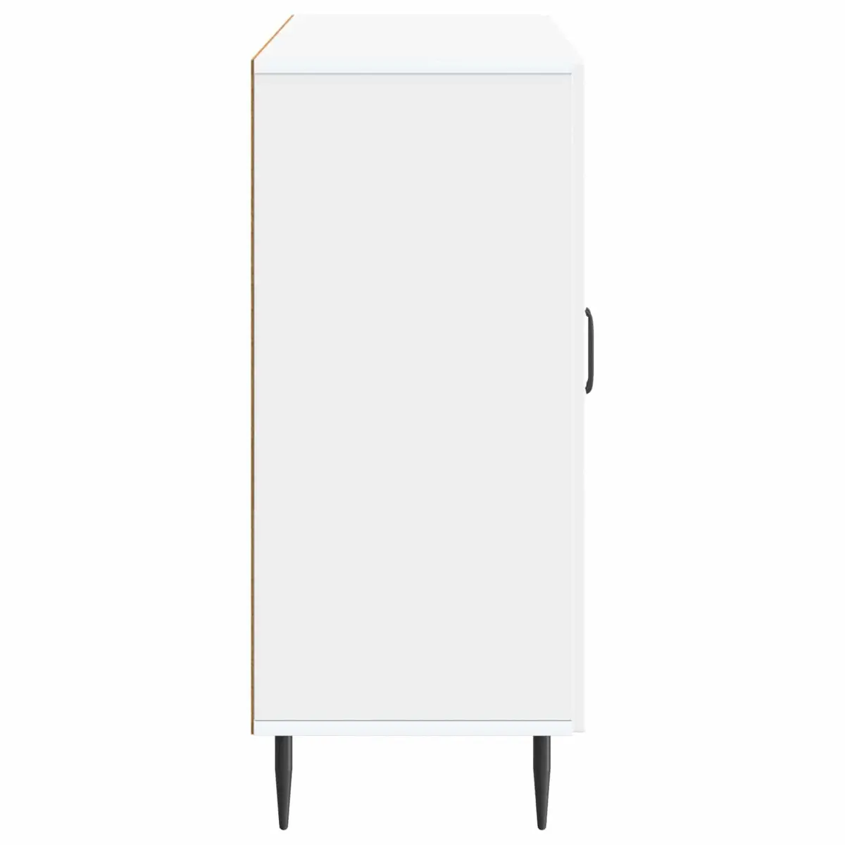 White Engineered Wood Sideboard 89 x 34.5 x 80 cm