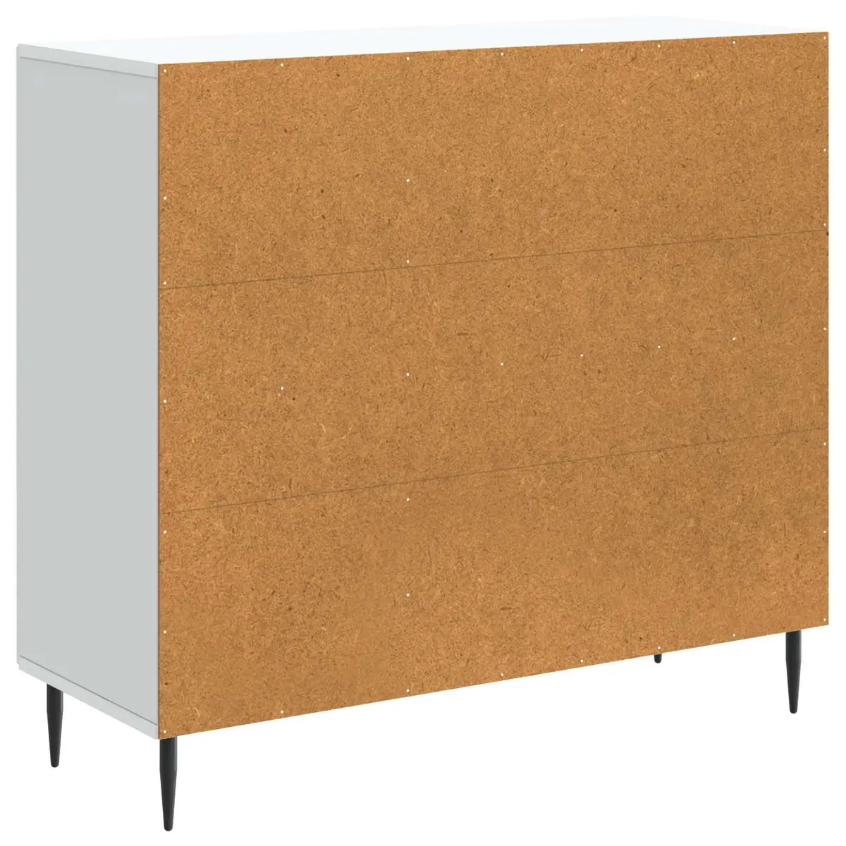White Engineered Wood Sideboard 89 x 34.5 x 80 cm