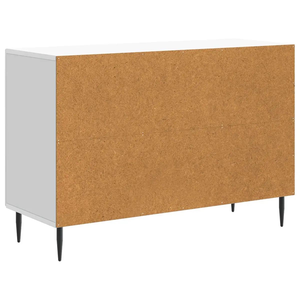 White Sideboard Storage Cabinet for Dining Living Room Engineered Wood 89 x 34.5 x 60 cm