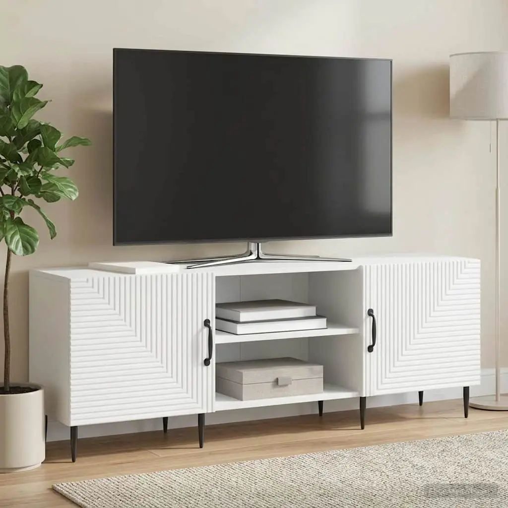 TV Cabinet for Living Room White Engineered Wood 150 x 31 x 50 cm