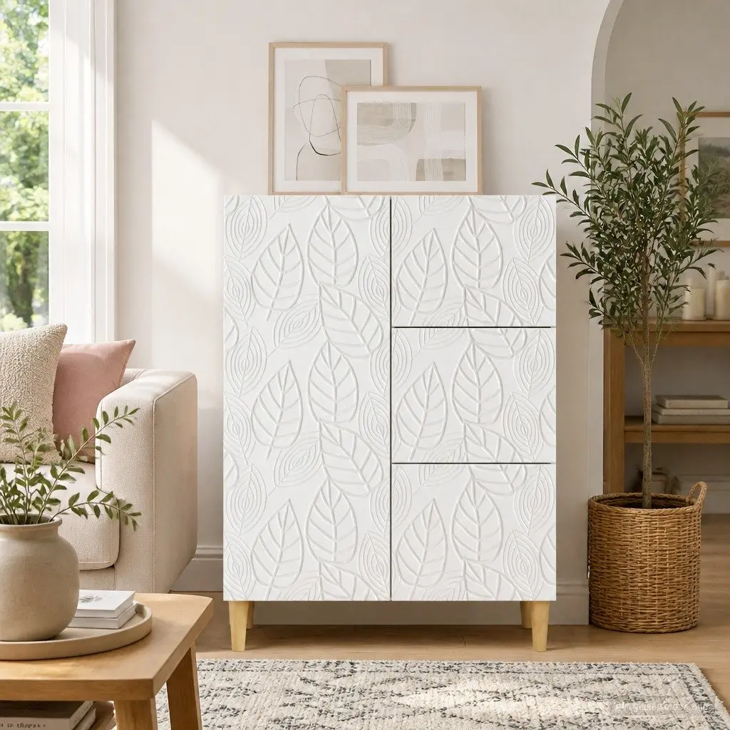 Sideboard Storage Cabinet for Living Room 66x34.5x90cm Engineered Wood Vintage