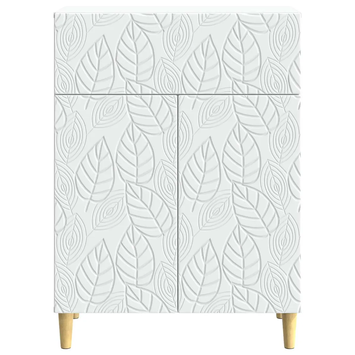 Sideboard Storage Cabinet for Home 66cm Wide Engineered Wood with Swing Doors and Shelves