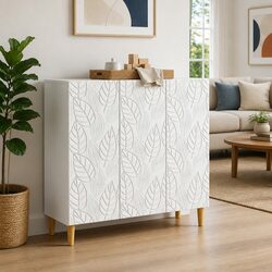 White Sideboard Specifications: 89 x 34.5 x 80 cm Storage Cabinet