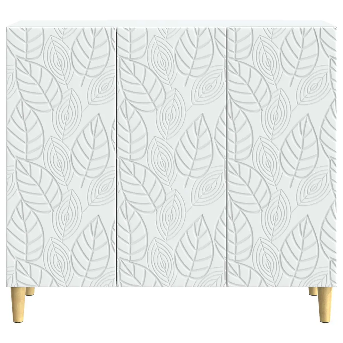 Sideboard White Living Room 89 x 34.5 x 80 cm Storage Cabinet