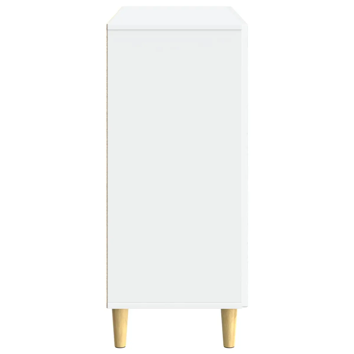 Sideboard White Living Room 89 x 34.5 x 80 cm Storage Cabinet