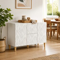 White Storage Cabinet - Dimensions: 89x34.5x60cm