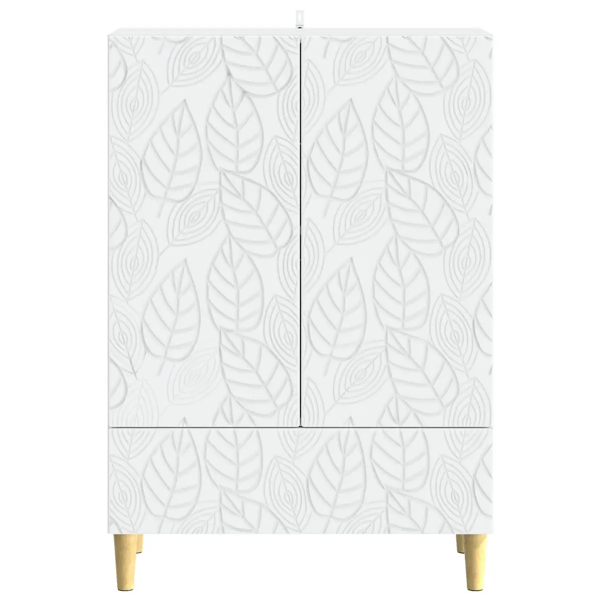 Rectangular White Storage Sideboard 66x34.5x95cm