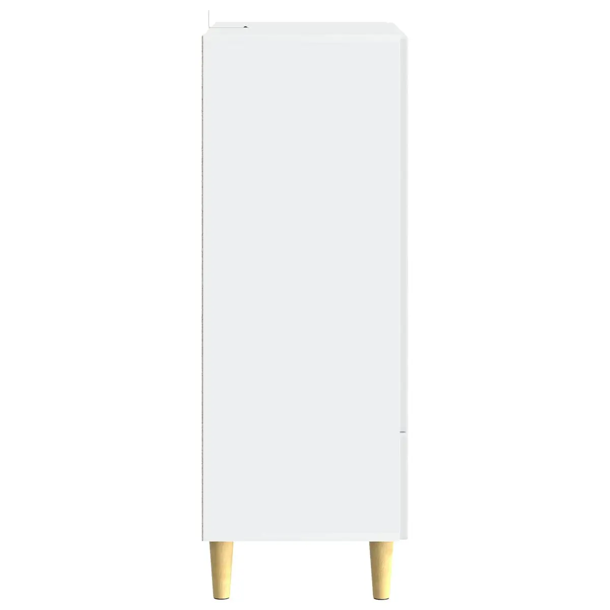 Rectangular White Storage Sideboard 66x34.5x95cm
