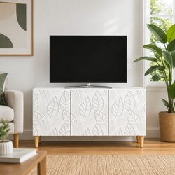 Engineered Wood TV Cabinet 99 x 34.5 x 50 cm in White