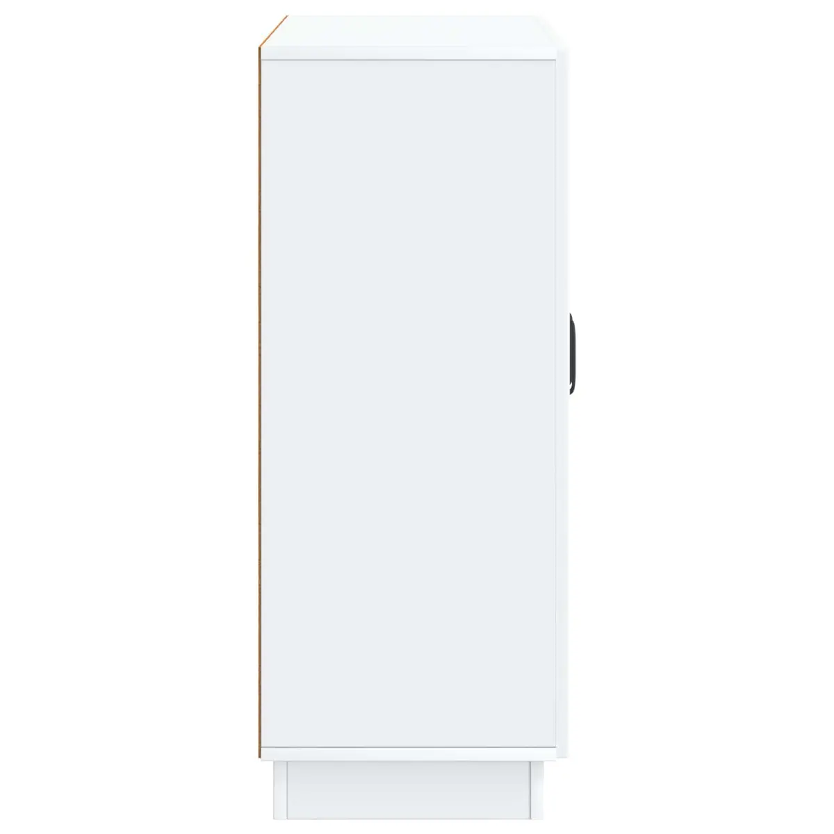 White Sideboard Buffet Storage Cabinet Engineered Wood Dining Room Living Space