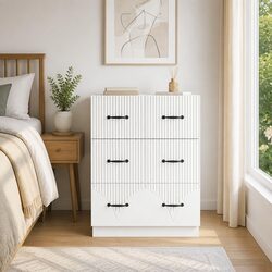 White Storage Cabinet Specs: 66 x 34.5 x 87 cm, Engineered Wood