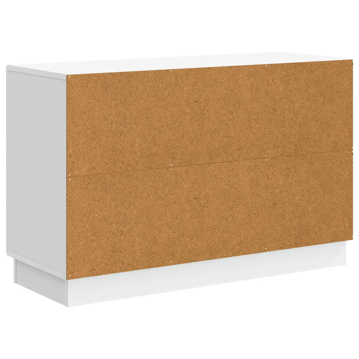Sideboard White Storage Cabinet Living Room Furniture Engineered Wood