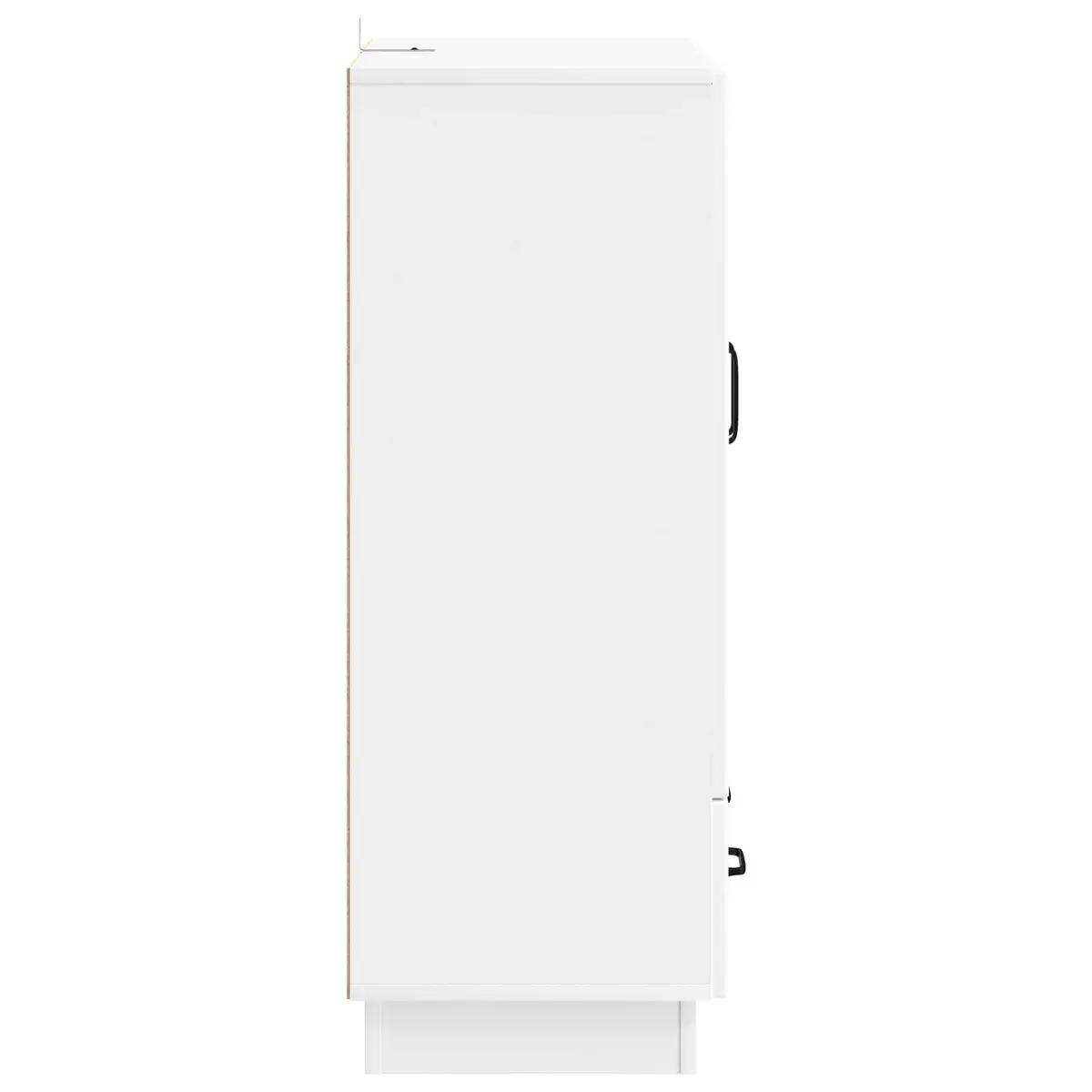 White Sideboard Storage Cabinet for Dining Room 66cm Engineered Wood