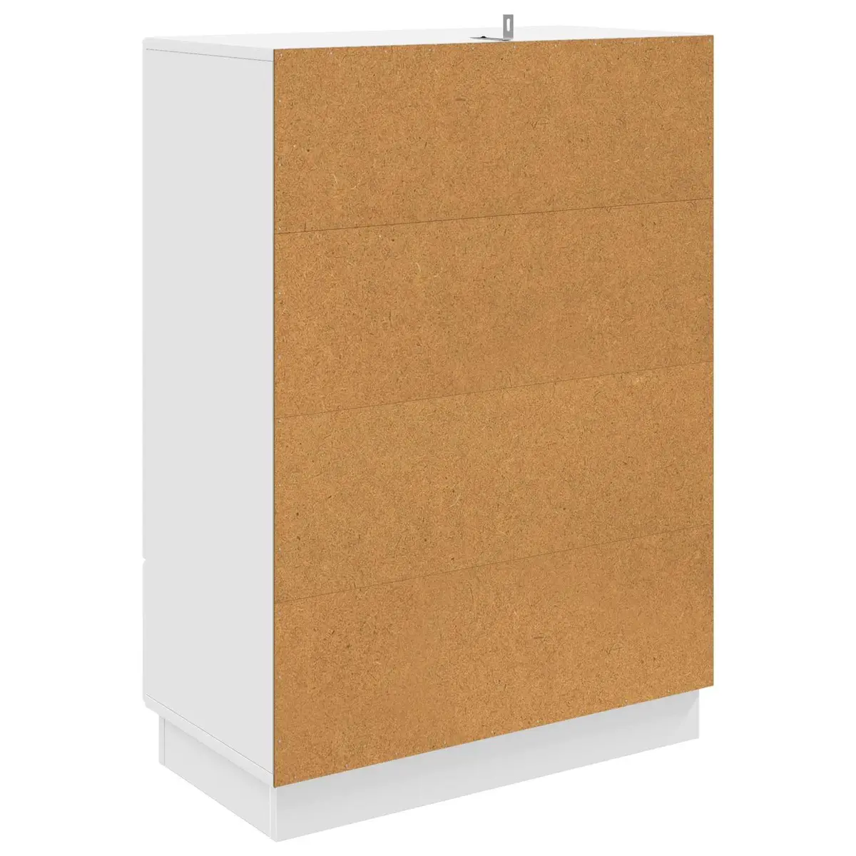 White Sideboard Storage Cabinet for Dining Room 66cm Engineered Wood