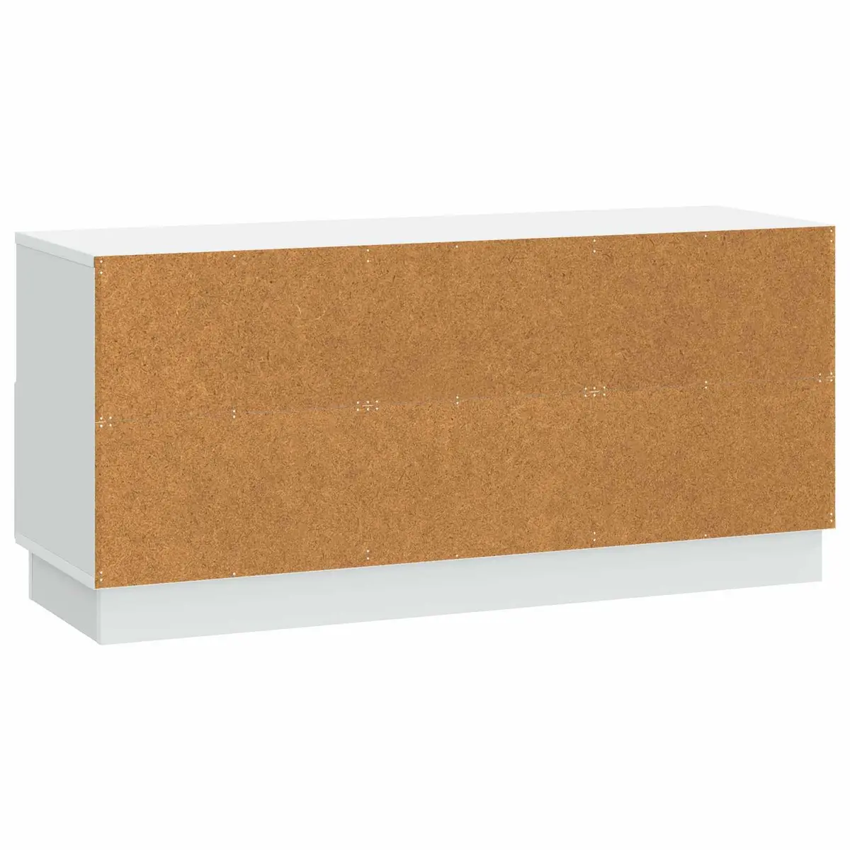 TV Cabinet Living Room White Engineered Wood Storage Unit with Drawer