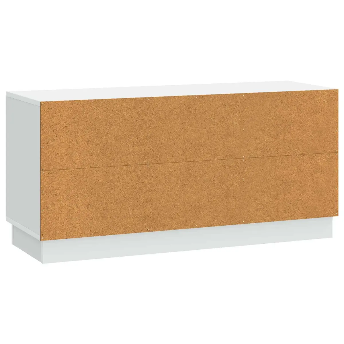 TV Stand Living Room White Media Unit Storage Shelves Drawers 99cm