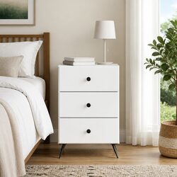 Engineered Wood Bedside Cabinet: Dimensions and Features
