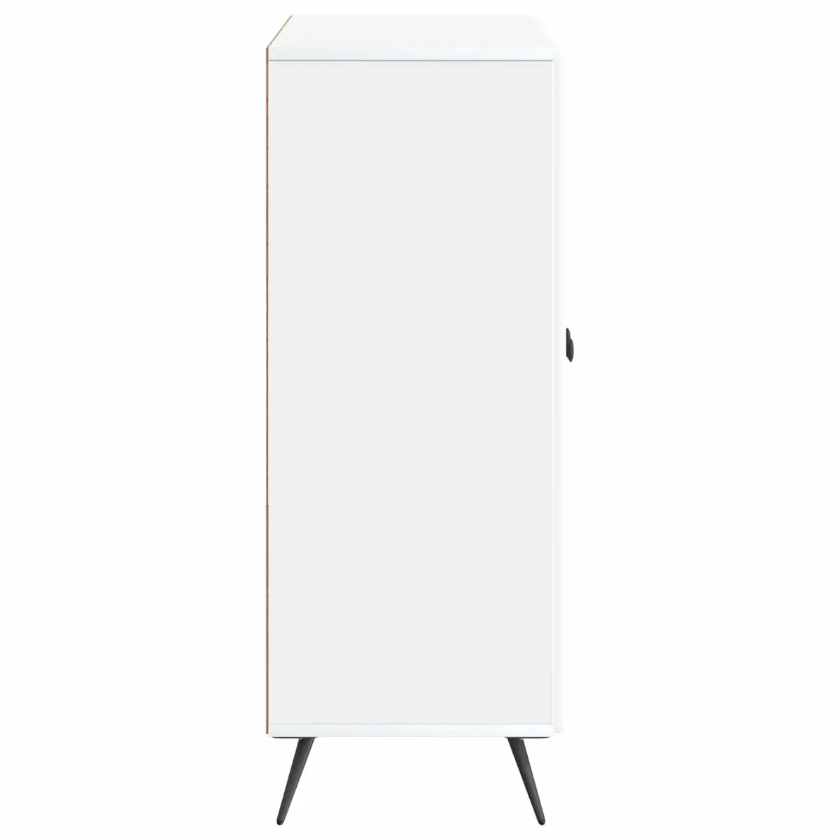 Sideboard White Engineered Wood Storage Cabinet Buffet 66 x 34.5 x 90 cm