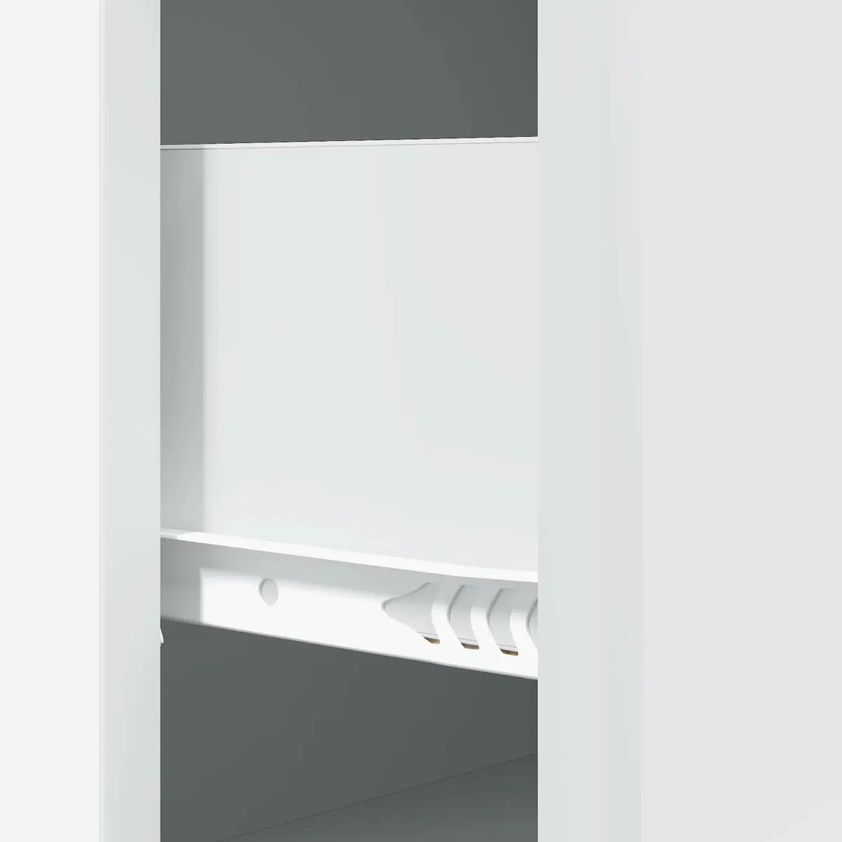 Storage Cabinet White Sliding Door 66 x 34.5 x 90 cm Engineered Wood