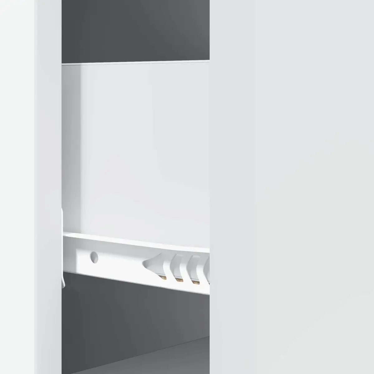 White Drawer Storage Cabinet for Home or Office 33 x 34.5 x 90 cm Engineered Wood Adjustable Shelves