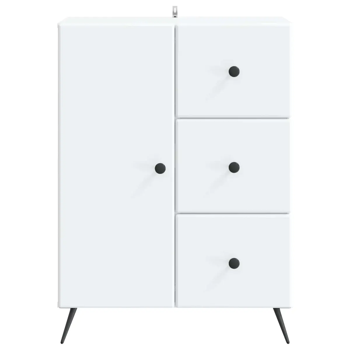White Sideboard Buffet Storage Cabinet Dining Room Furniture 66x34.5x90cm