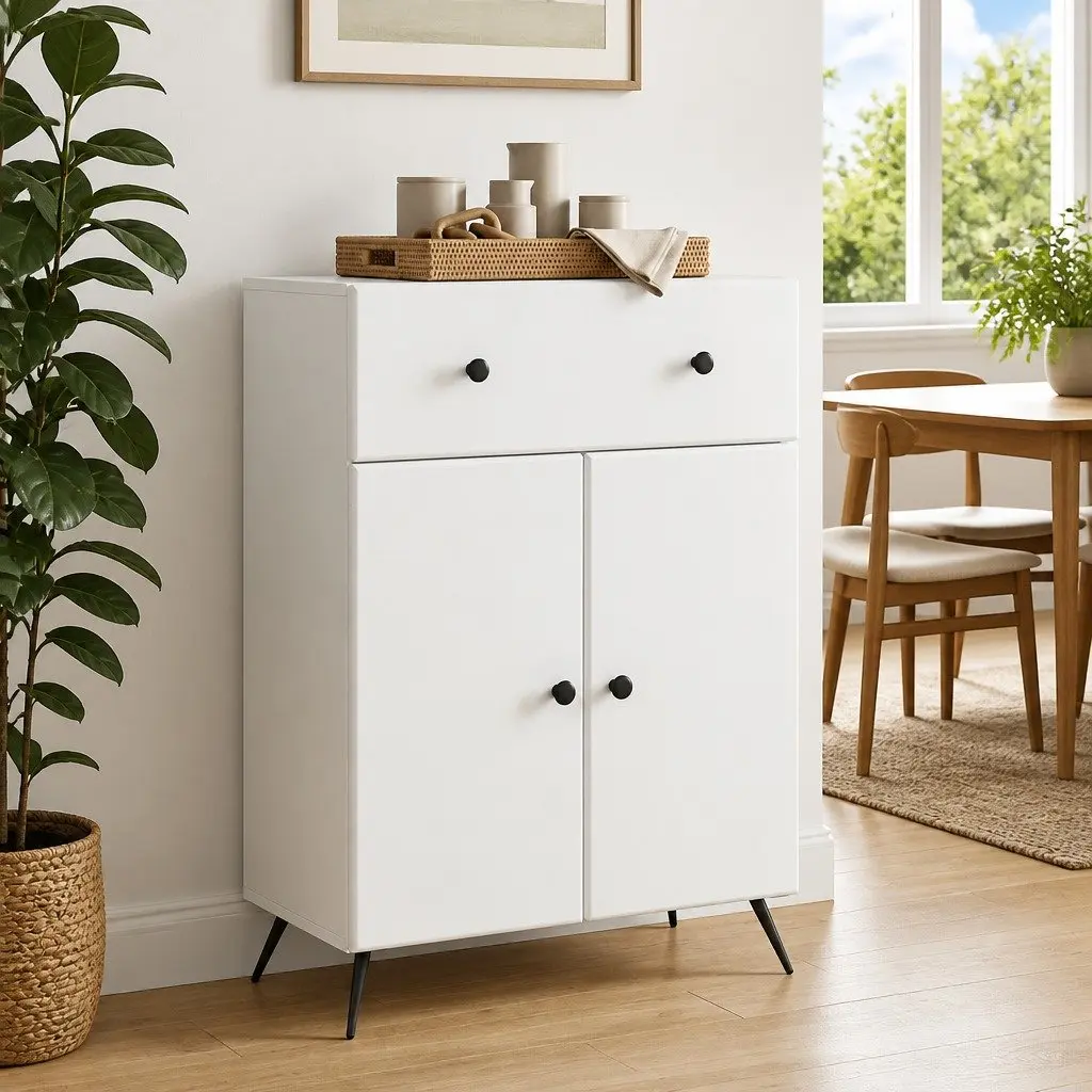 White Sideboard Buffet Cabinet