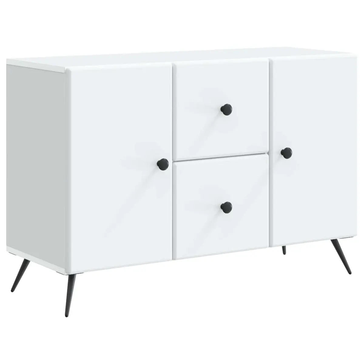 White Sideboard Buffet Storage Cabinet Dining Room Living Room Organizer