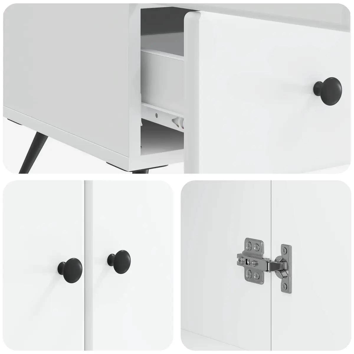 White Sideboard Buffet Cabinet