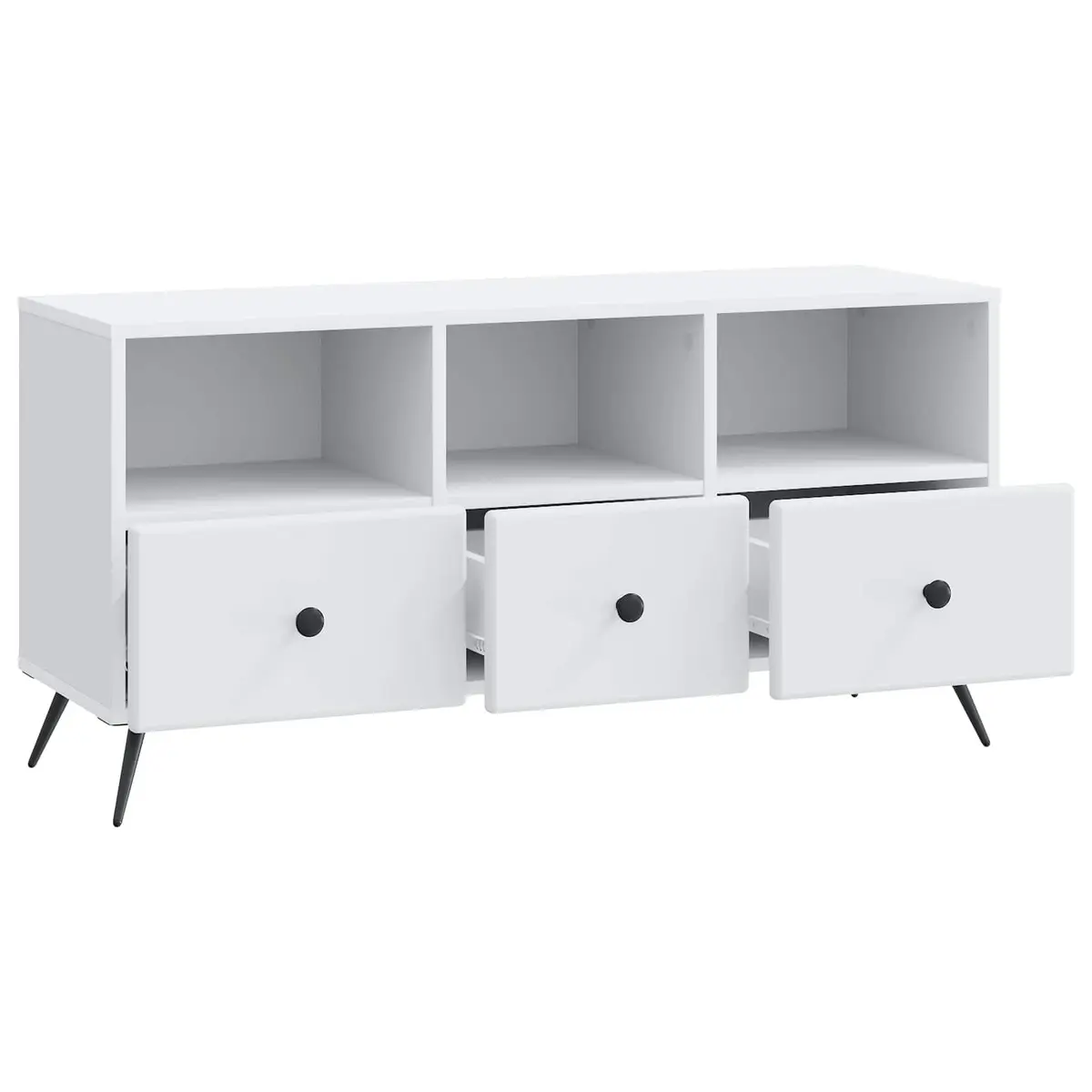 TV Cabinet for Living Room White Engineered Wood 102 x 34.5 x 50 cm