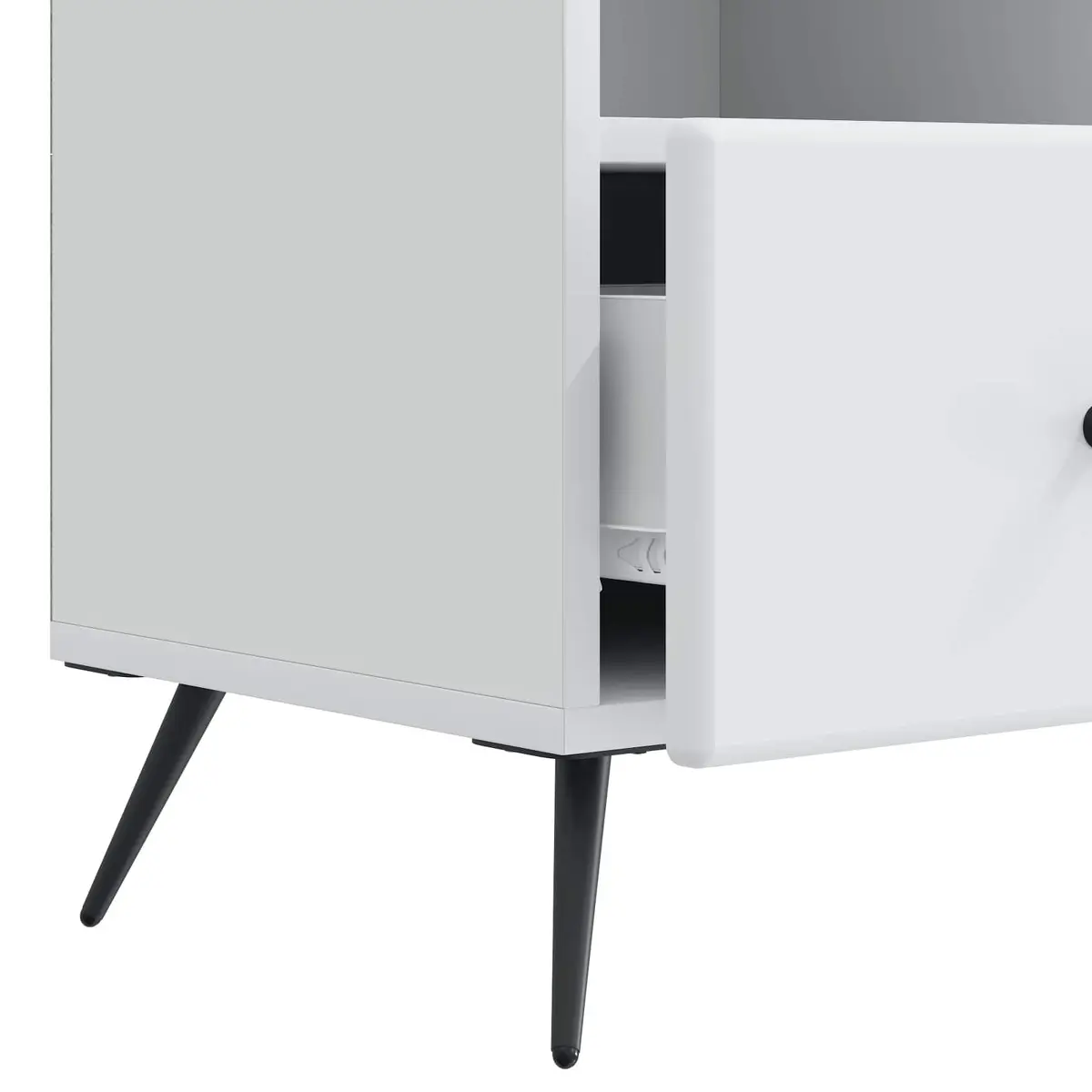 TV Cabinet for Living Room White Engineered Wood 102 x 34.5 x 50 cm