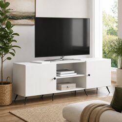 Specifications of Vintage White TV Cabinet with Metal Legs