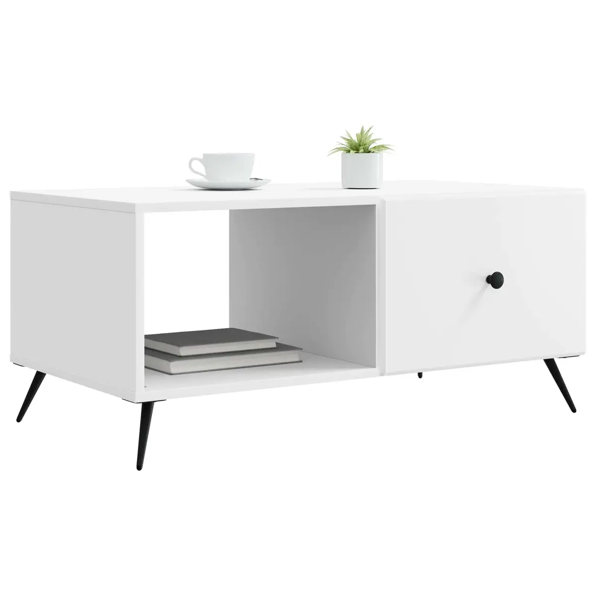 White Rectangular Coffee Table
