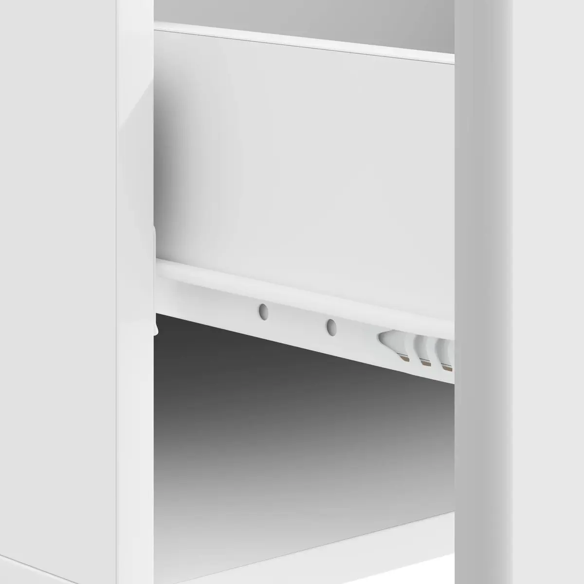 White Rectangular Coffee Table with Drawer