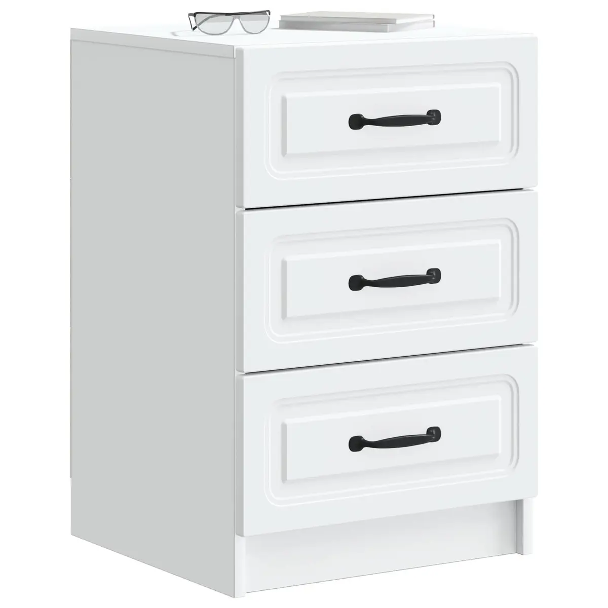 White Vintage Engineered Wood Cabinet